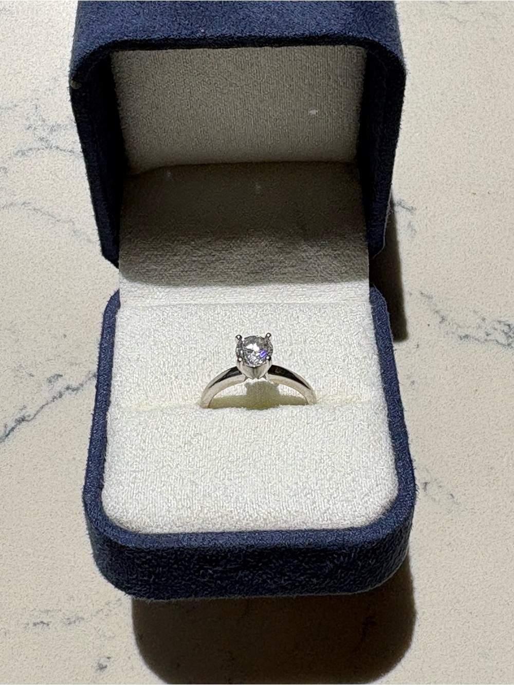 0.98 ct Diamond White Gold Engagement Ring